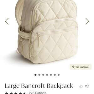 Bancroft Large Cream Backpack